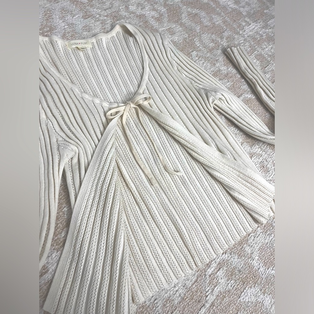 Cute cream sweater cardigan